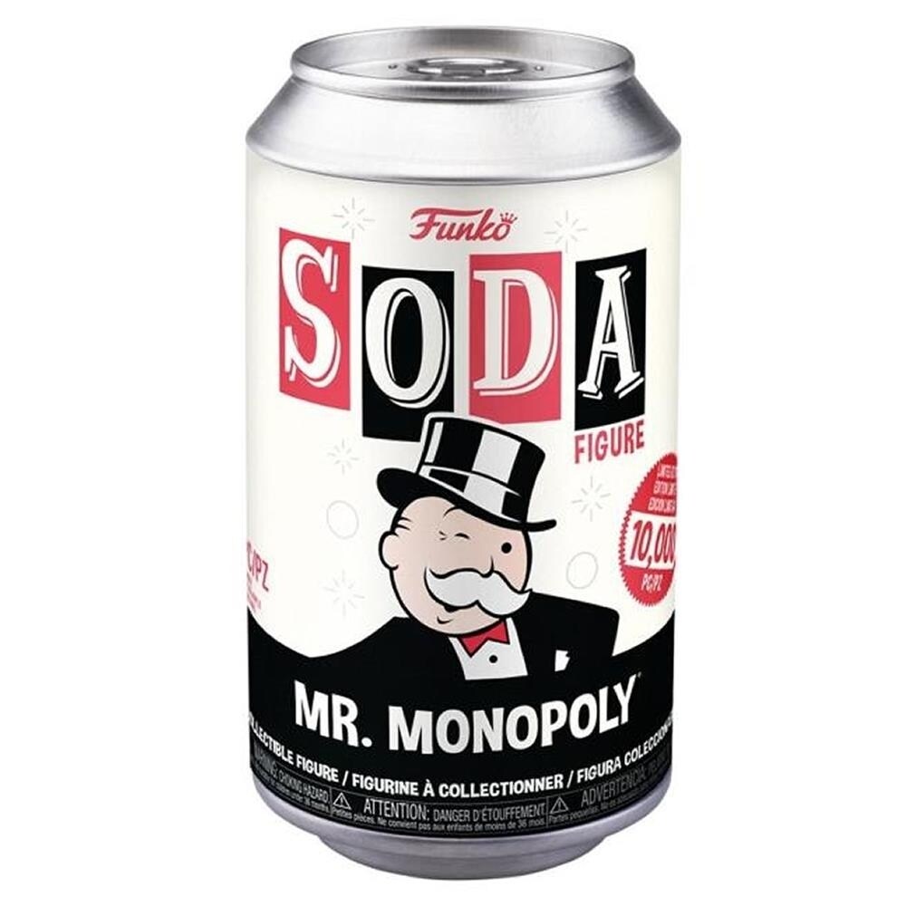 Funko Soda Mr. Monopoly Limited Edition Figure Collectible 4.25 Inch Chase Included