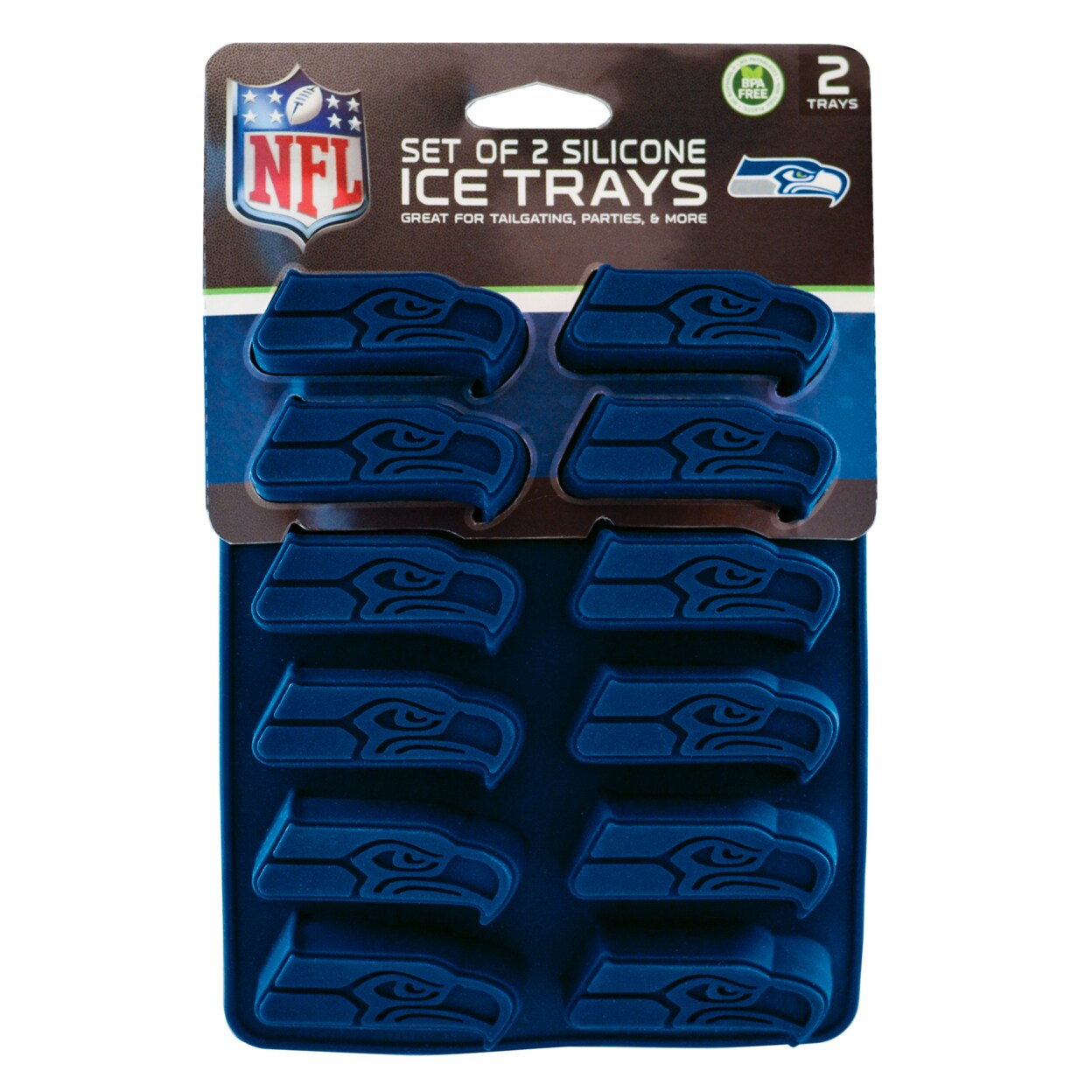 MasterPieces FanPans 2-Pack Team Ice Cube Trays - NFL Seattle Seahawks