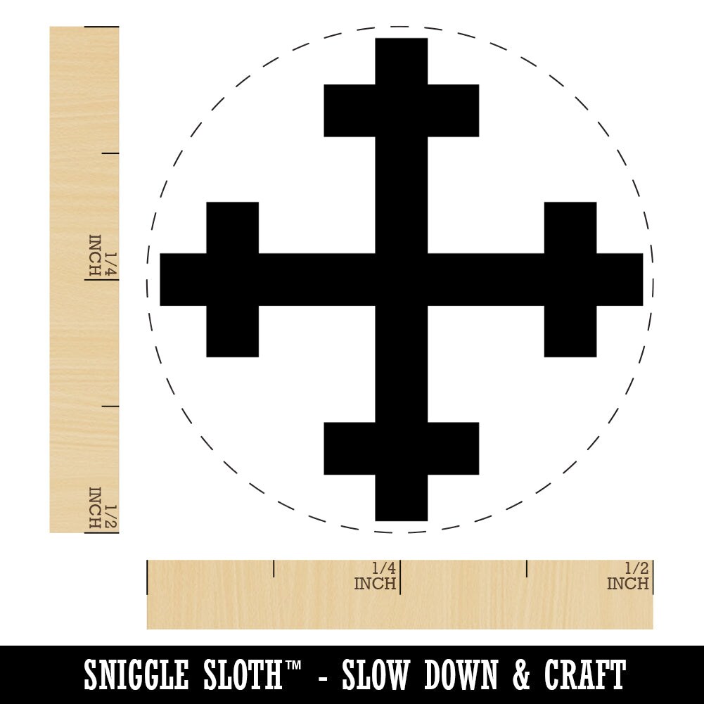 Crosslet Cross Rubber Stamp for Stamping Crafting Planners