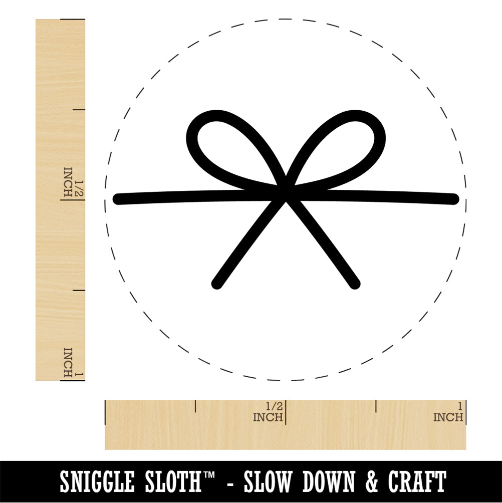 Gift Bow Rubber Stamp for Stamping Crafting Planners