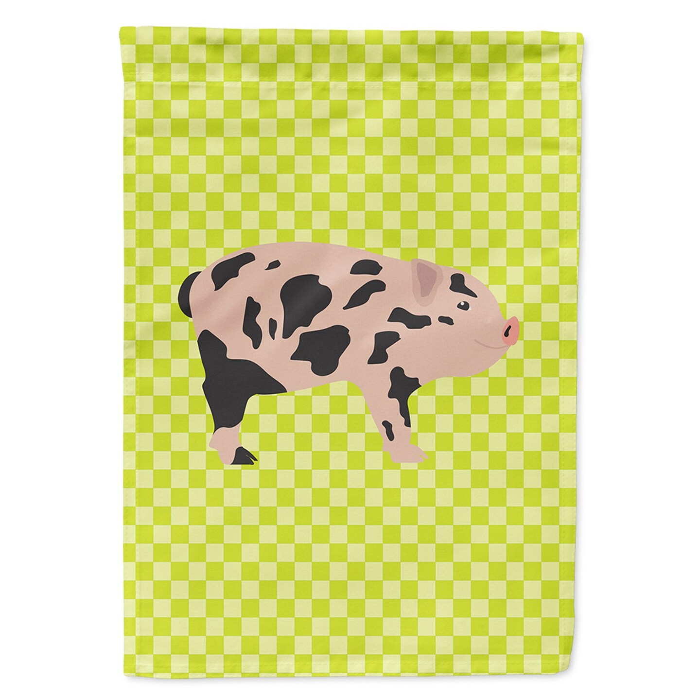 "Caroline's Treasures BB7761GF Mini Miniature Pig Green Garden Flag