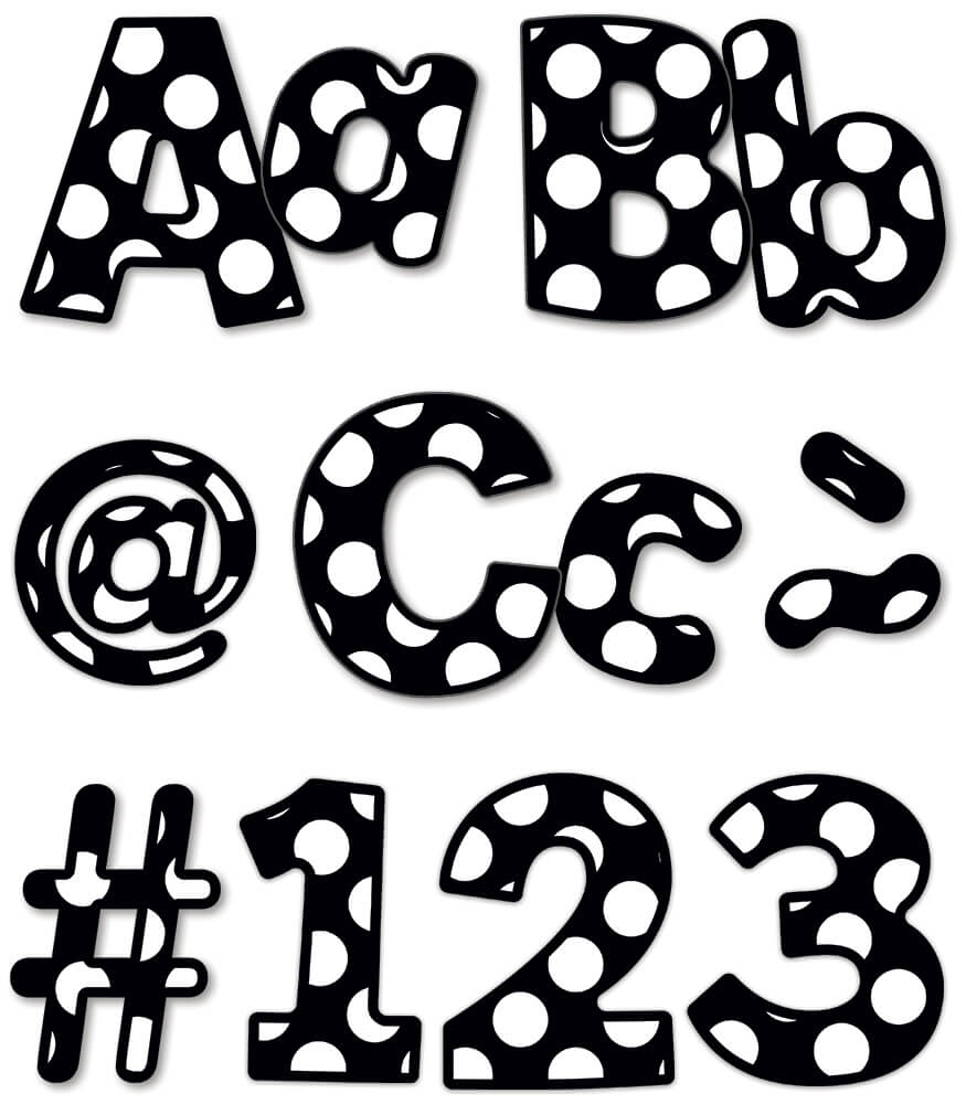 Schoolgirl Style - Simply Stylish | Polka Dot Combo Pack EZ Letters