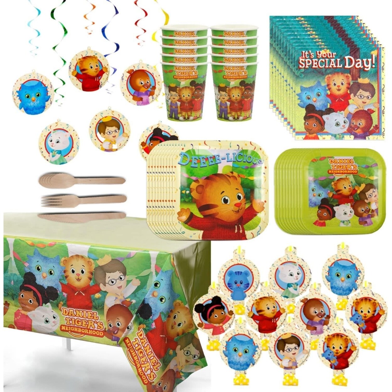 Mighty Mojo Daniel Tiger Party In A Box Serves 10 Birthday Decor Decorate