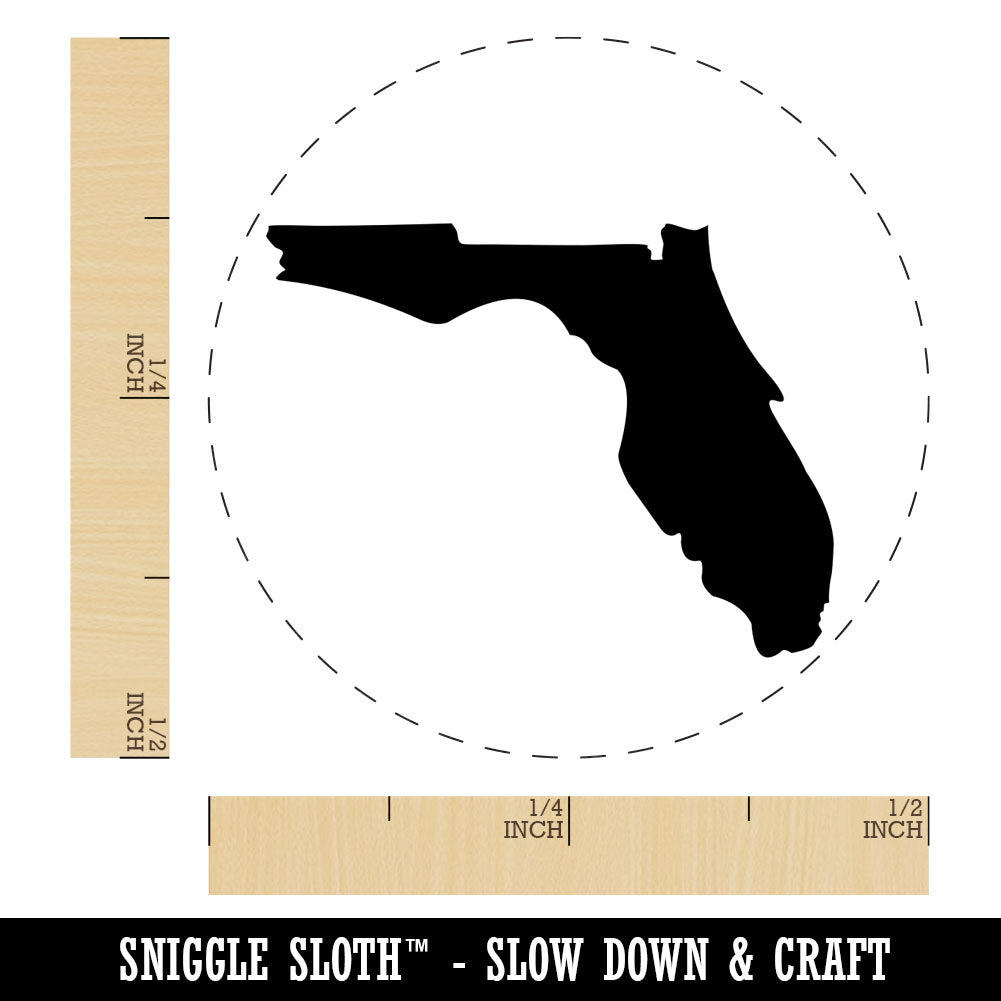 Florida State Silhouette Rubber Stamp for Stamping Crafting Planners |  Michaels, image size:1001x1001