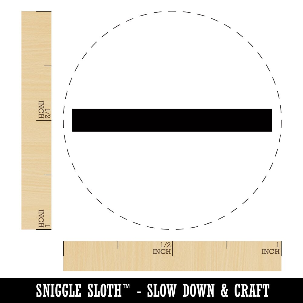 Straight Line Rubber Stamp for Stamping Crafting Planners