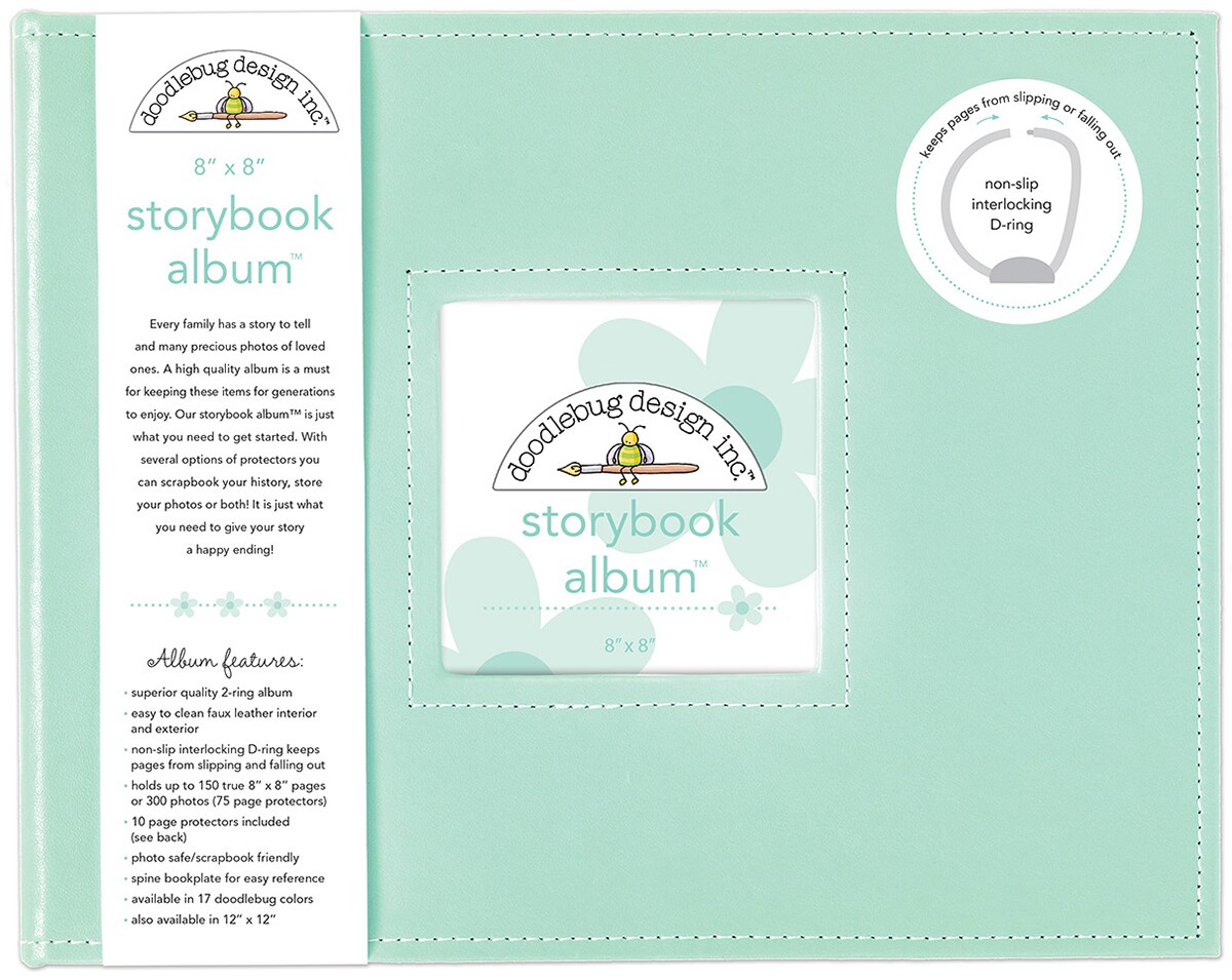 Doodlebug Storybook D-Ring Album 8&#x22;X8&#x22;