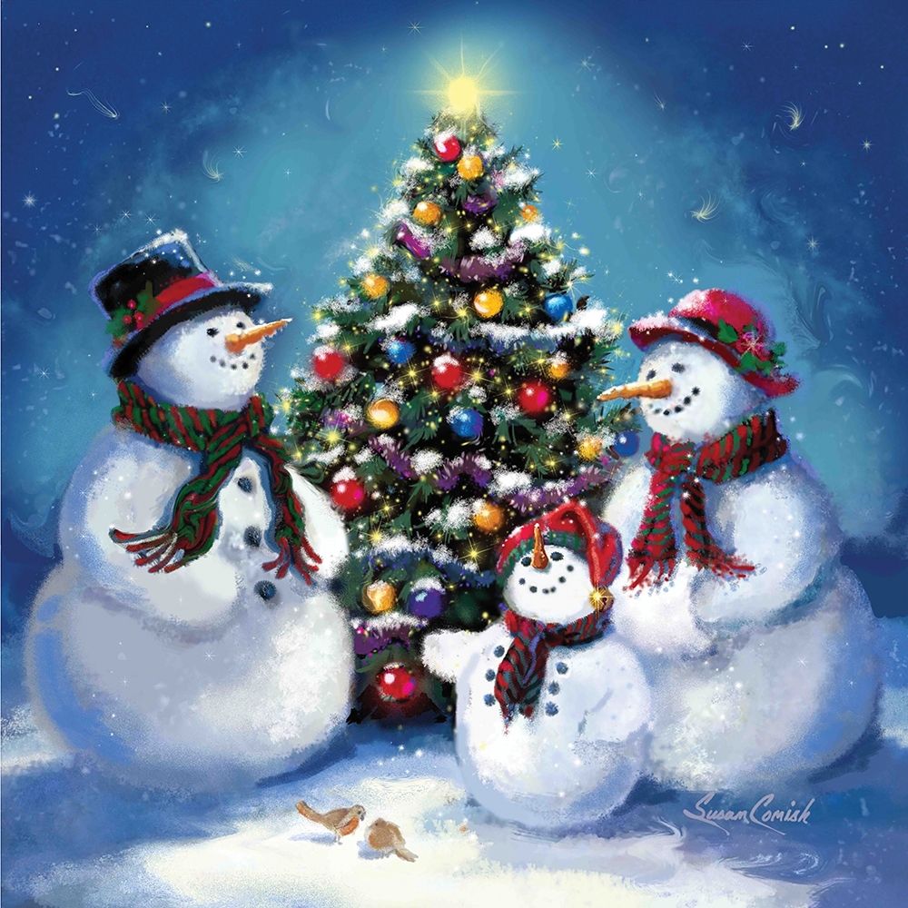 Snowman Family Poster Print by Susan Comish - Item # VARPDXSCM157