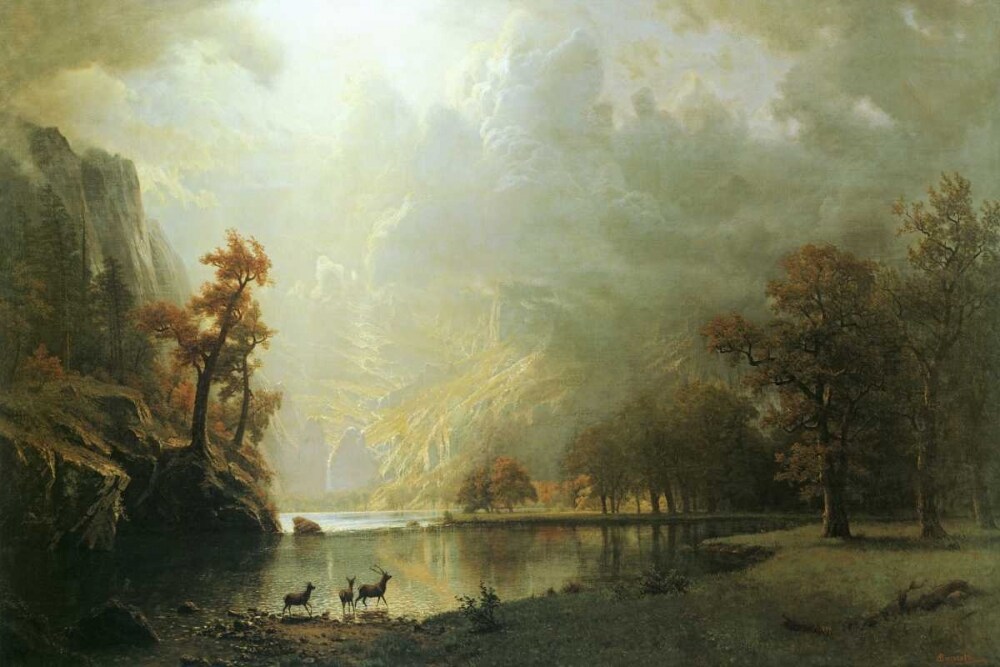 Sierra Nevada Morning Poster Print by Albert Bierstadt - Item # VARPDX133226