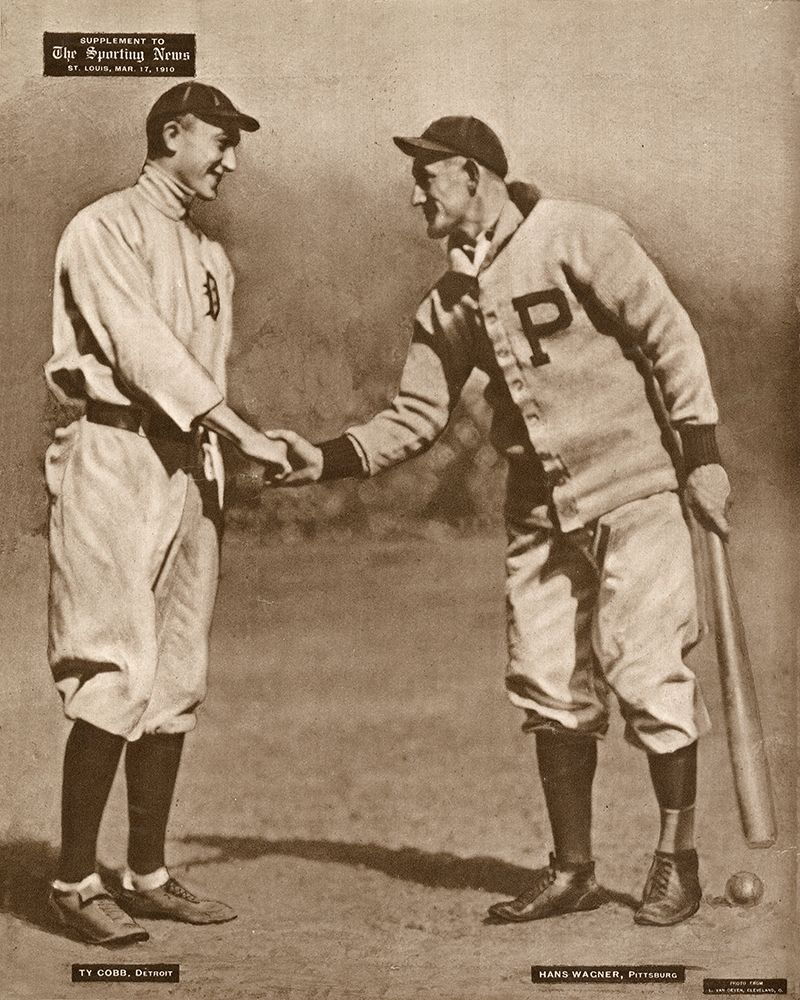 Ty Cobb And Honus Wagner, 1880 Poster Print by Leopold Morse Goulston Baseball Collection - Item # VARPDX460420