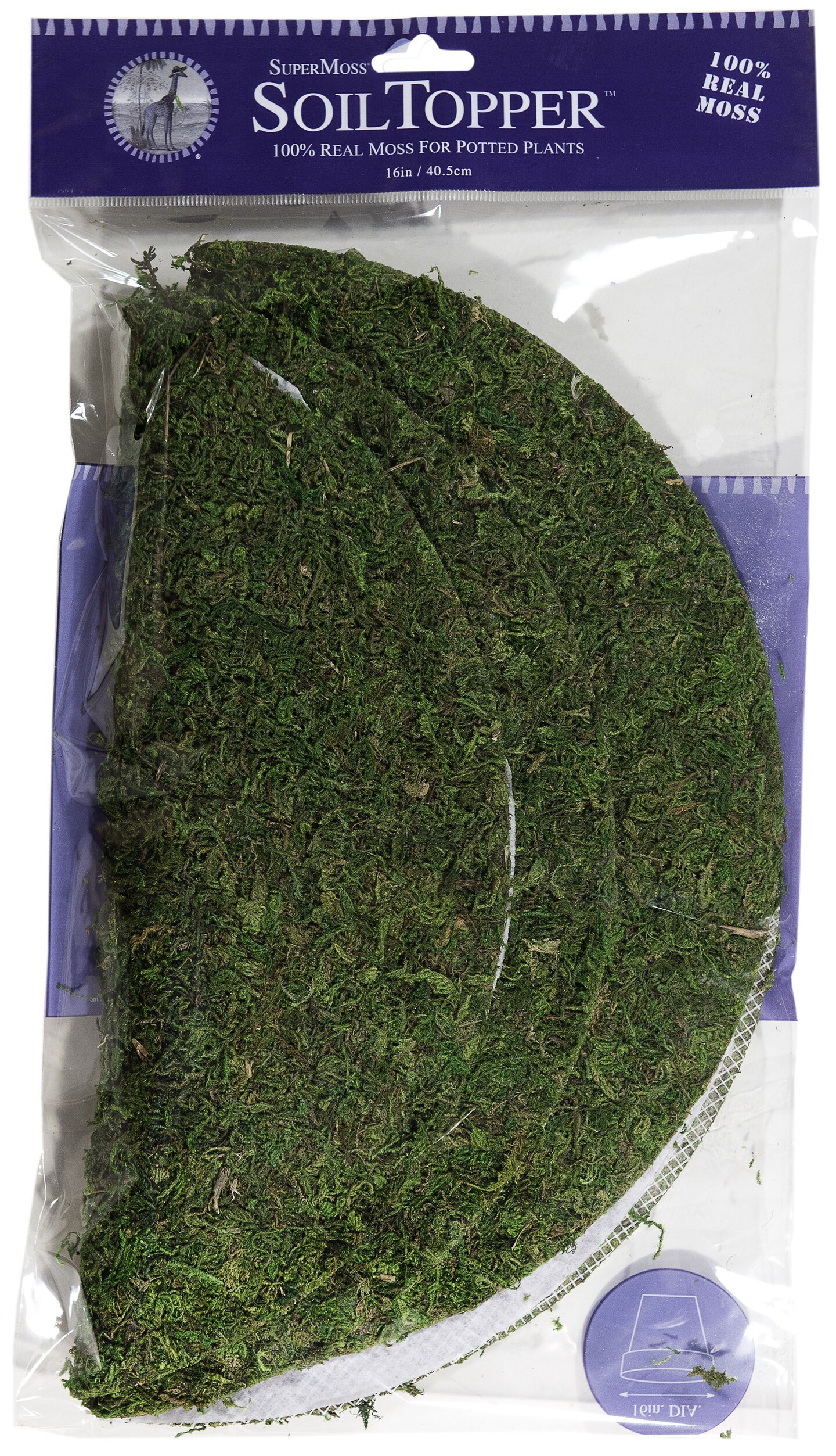 SuperMoss Moss Pot Toppers 12&#x22; 3/Pkg-Green