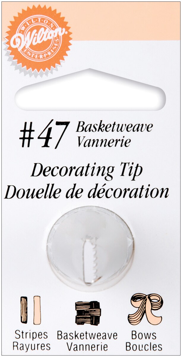 Wilton Decorating Tip-#47 Basketweave