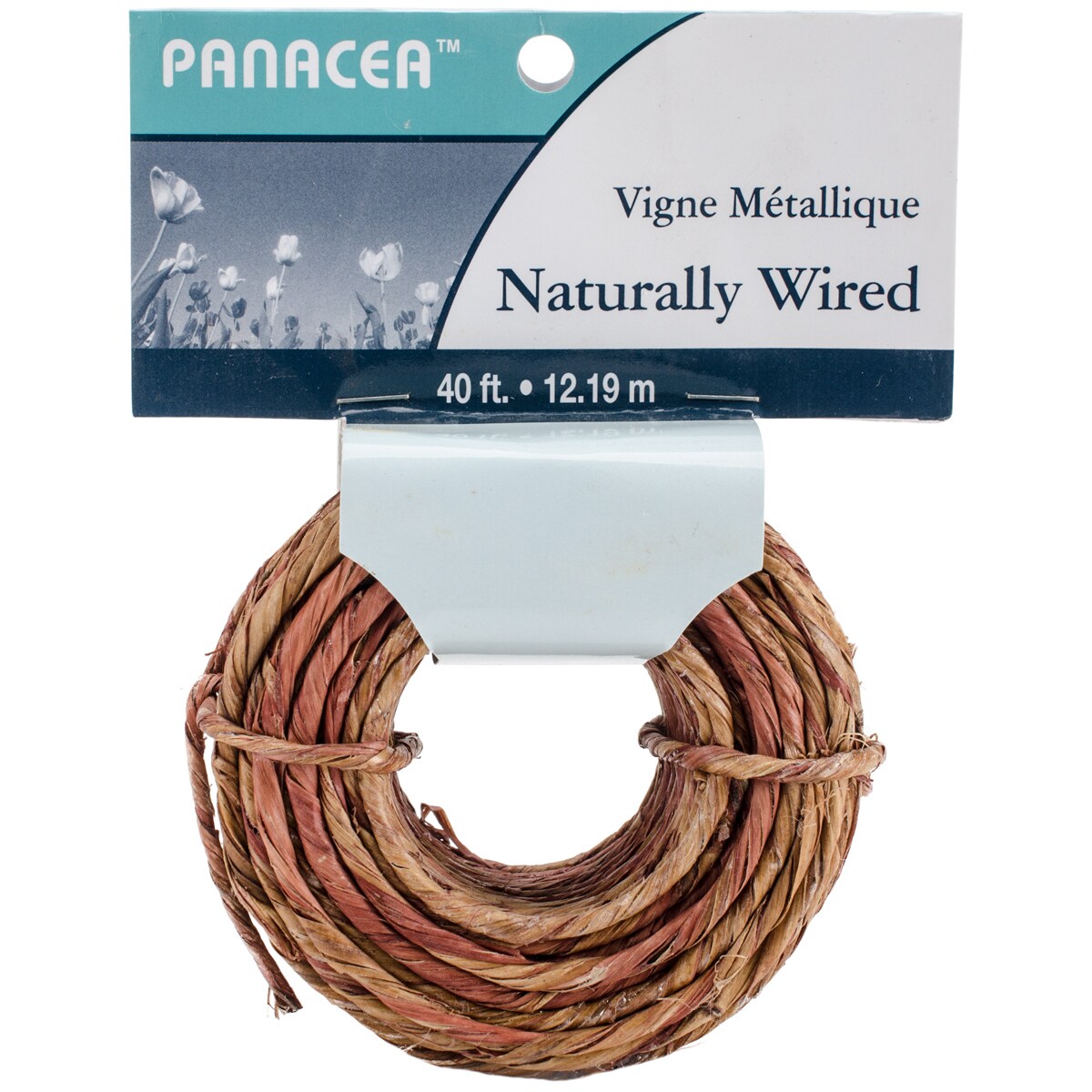 Panacea Coiled Wrapped Wire 40&#x27;-Natural