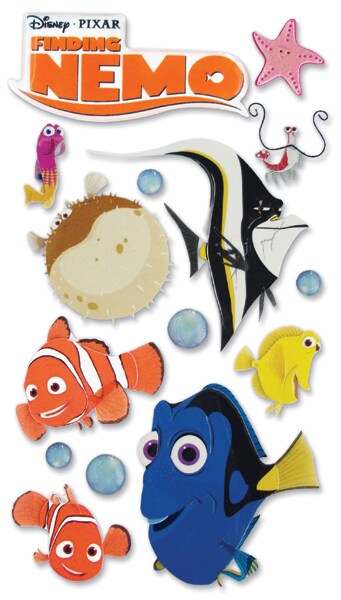 EK Success Disney Dimensional Stickers - Finding Nemo, 15pcs