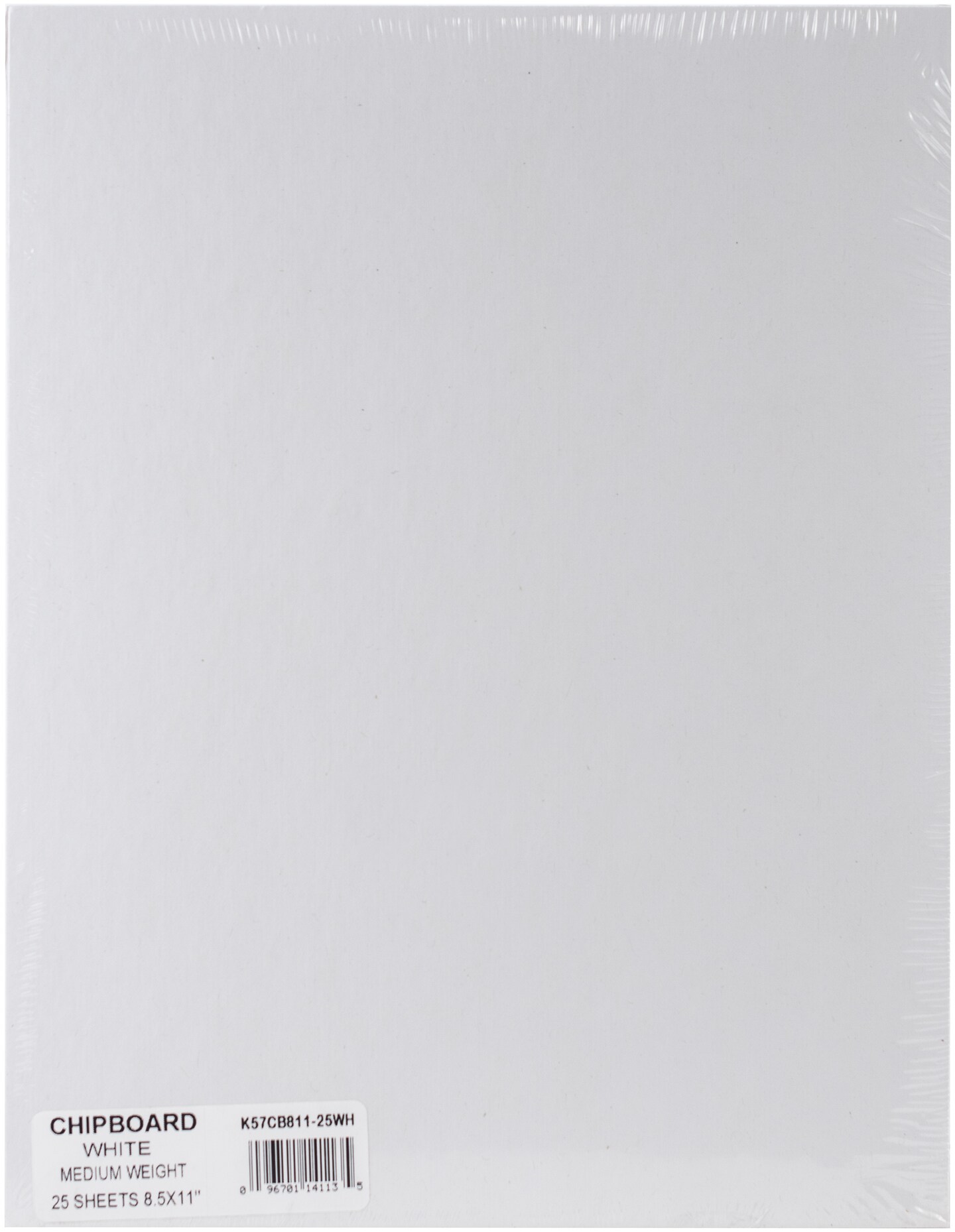 Grafix Medium Weight Chipboard Sheets 8.5"X11" 25/Pkg-White