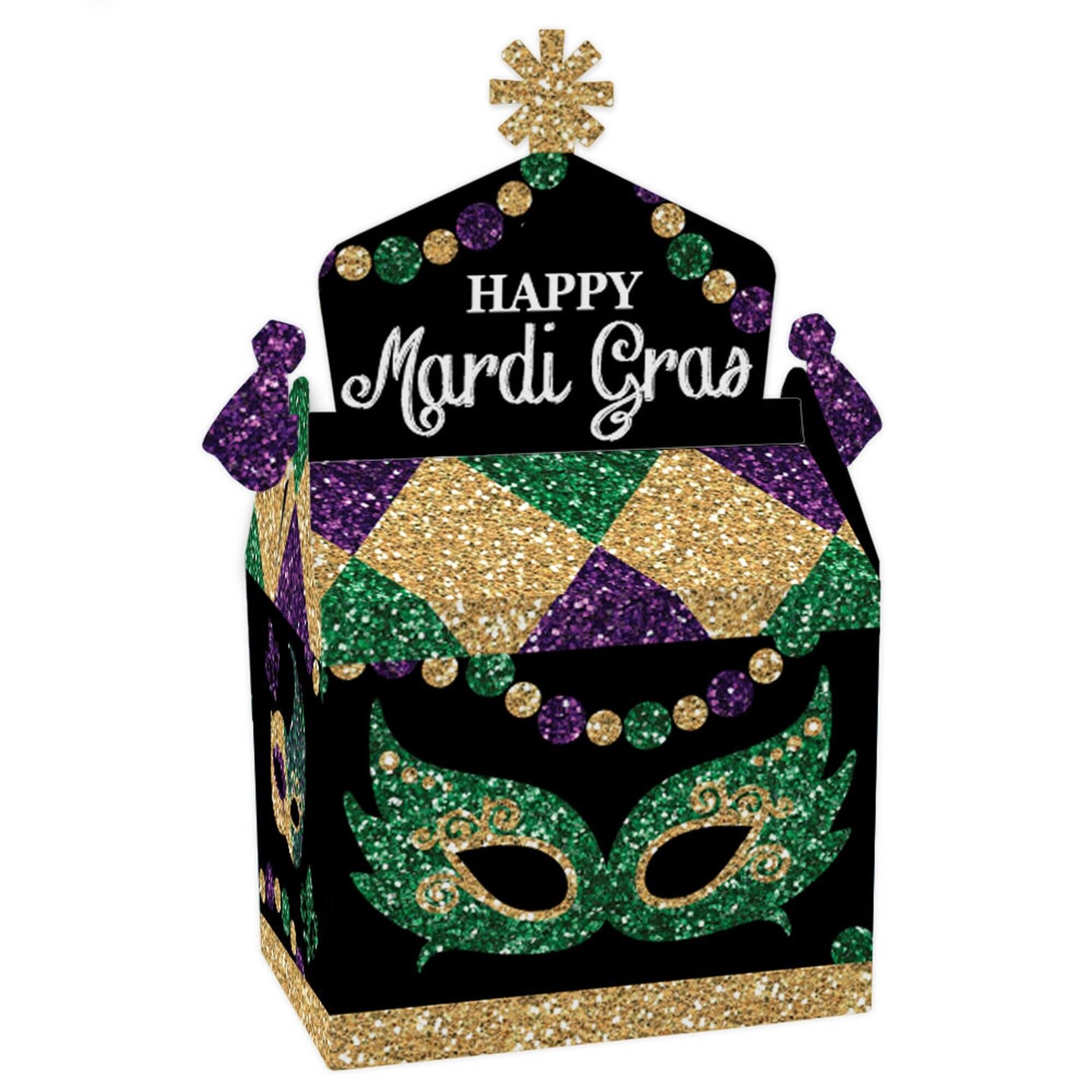 Mardi Gras Glitter Dot Ornaments - Party Time, Inc.