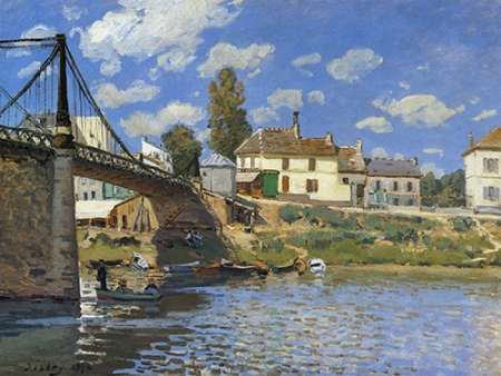 Bridge At Villeneuve La Garenne Poster Print by Alfred Sisley - Item # VARPDX374422