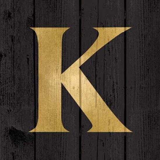 Gold Alphabet K Poster Print by N. Harbick - Item # VARPDXHRB355
