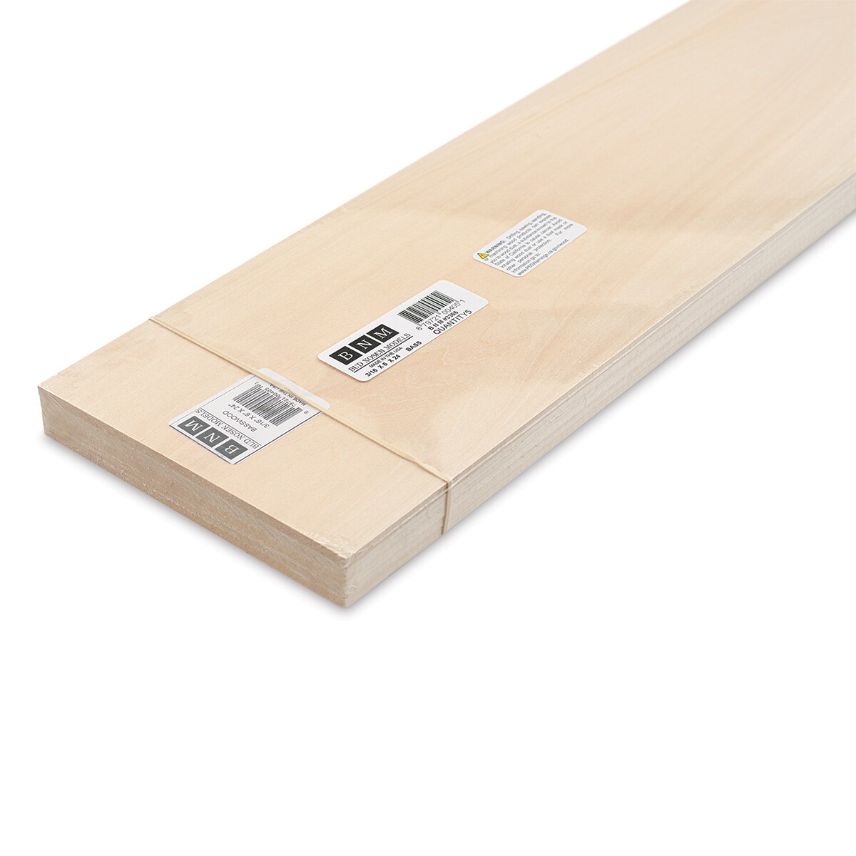 Bud Nosen Basswood Sheets - 3/16&#x22; x 6&#x22; x 24&#x22;, 5 Sheets