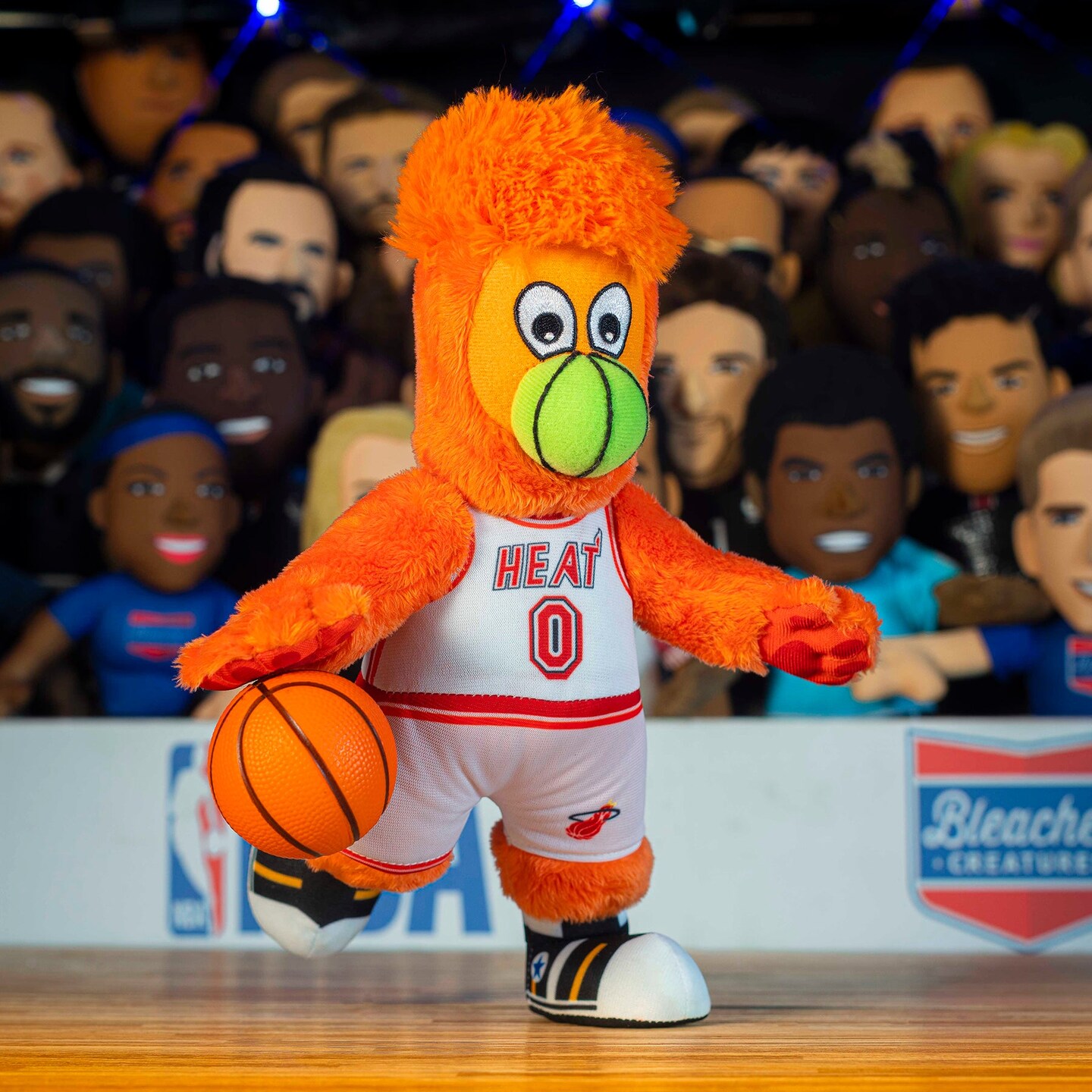Bleacher Creatures Miami Heat Burnie Hardwood Classic 10" Mascot Plush Figure