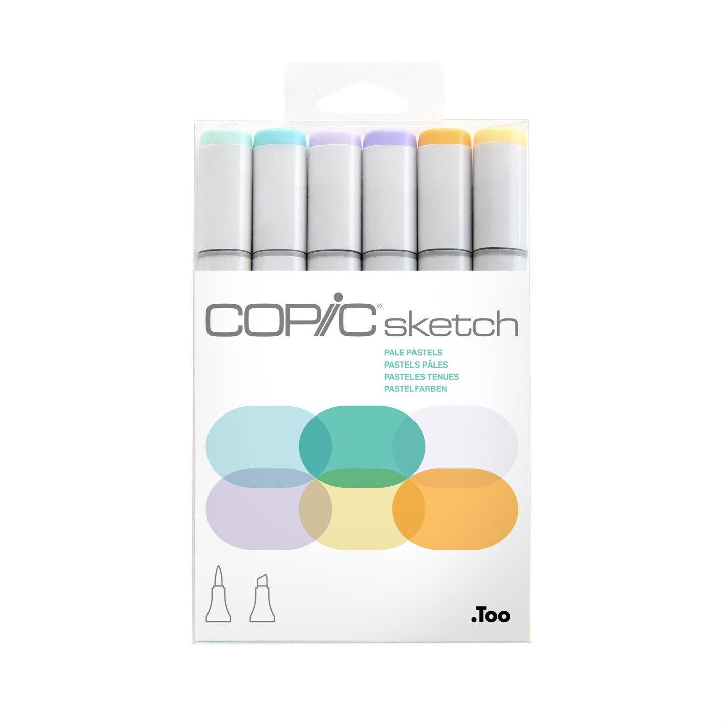 Copic Alcohol Sketch Marker Set, Pale Pastels