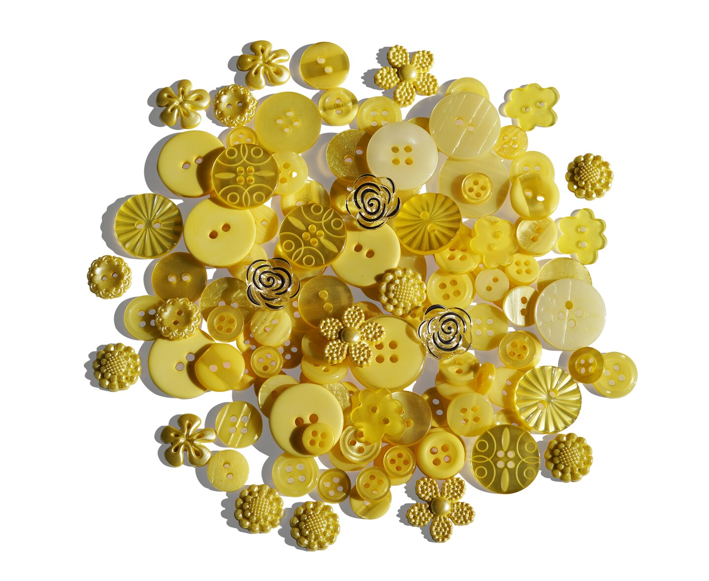 Buttons Galore Treasure Box Fancy Designer Buttons for Sewing and Crafts, Scrapbooks and Paper Crafts - 100+ Buttons