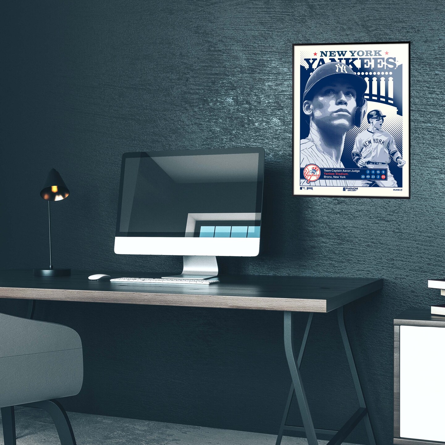 Phenom Gallery New York Yankees Aaron Judge 18&#x22; x 24&#x22; Deluxe Framed Serigraph