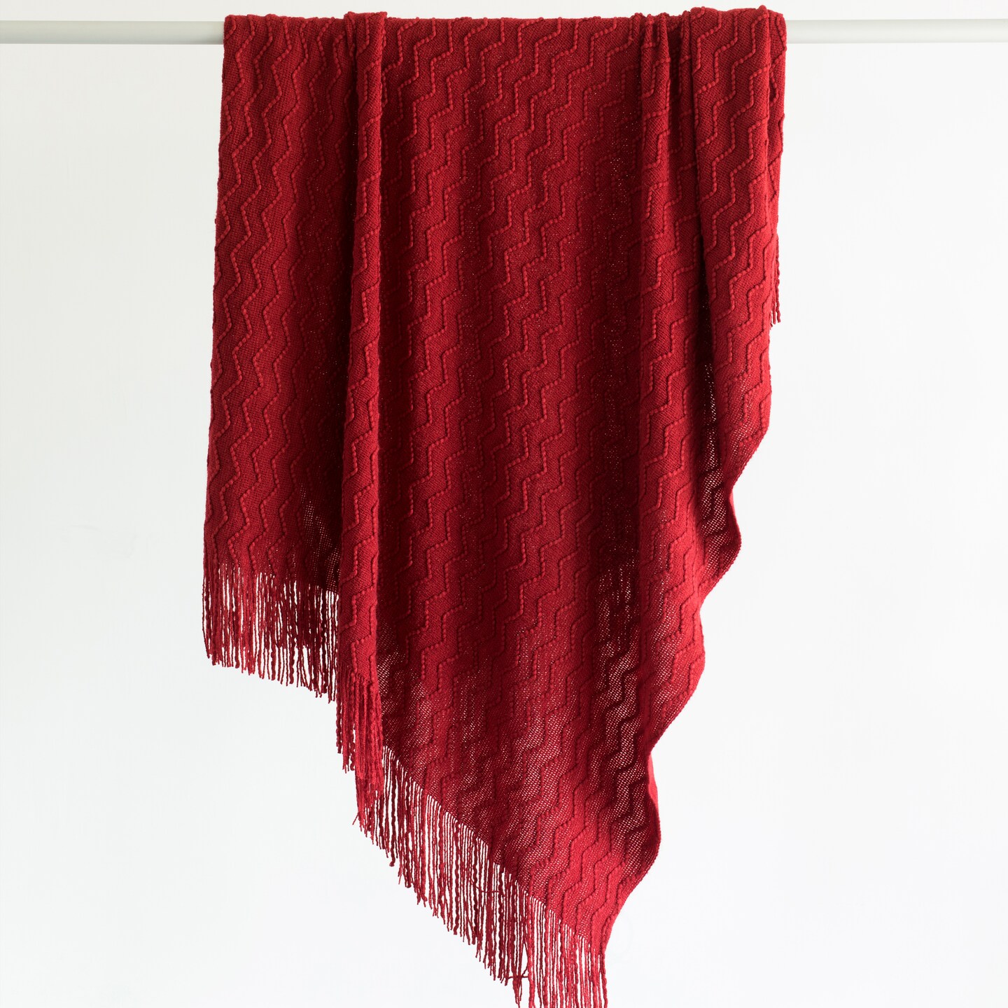Decorative Throw Blanket - 50x60in Soft Knit with Delightful Fringe Edges for a Sophisticated and Cozy Touch to Your Living Space Lightweight, Breathable, Easy Care, Versatile, All-Season, Ideal for Lounging, Gifting