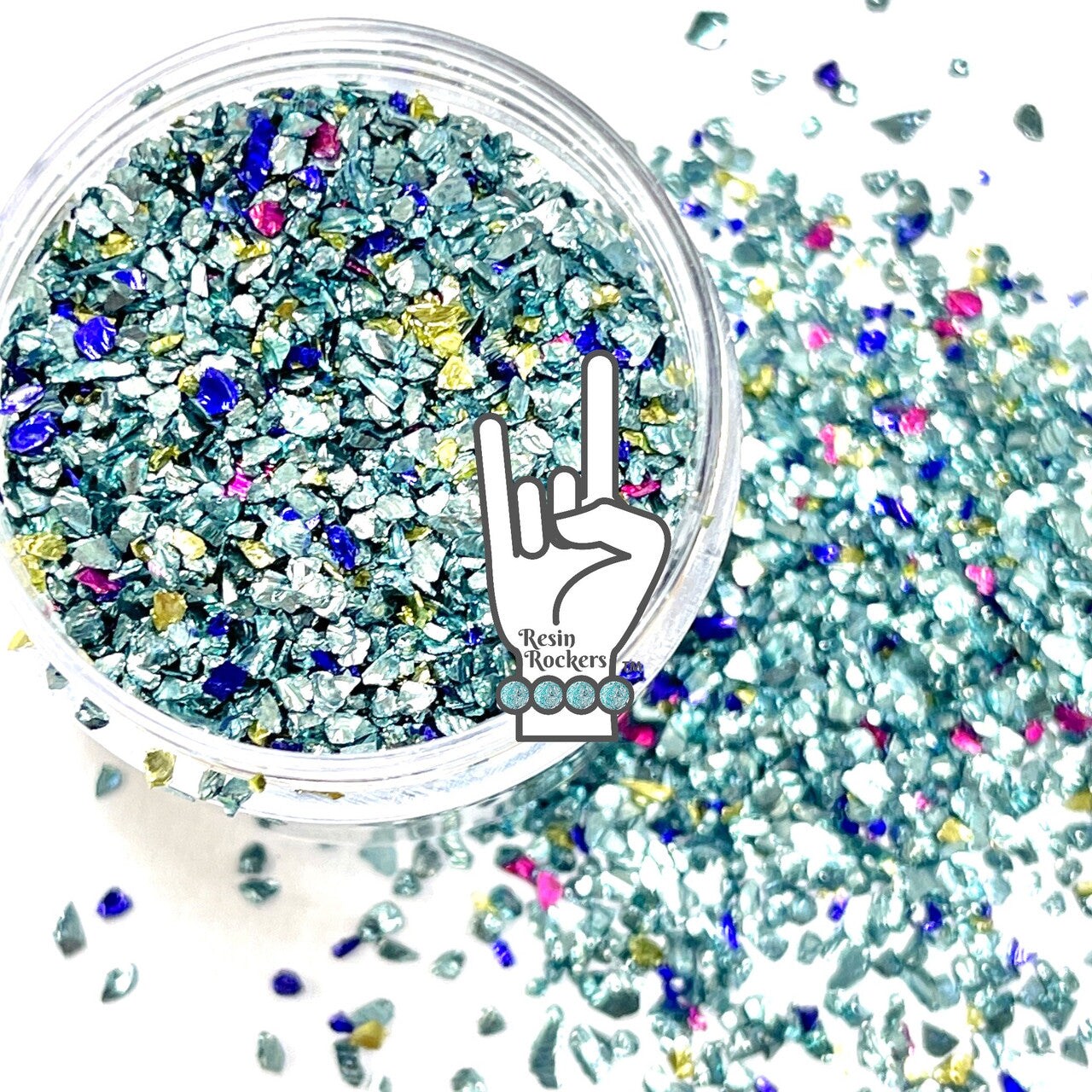 Cold as Ice Premium Grade German Glass Glitter Mix for Epoxy and UV Resin Art