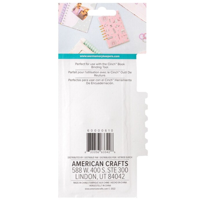 We R Memory Keepers Cinch Metal Hinge Binding 4 Units / Pack Gold 60000610