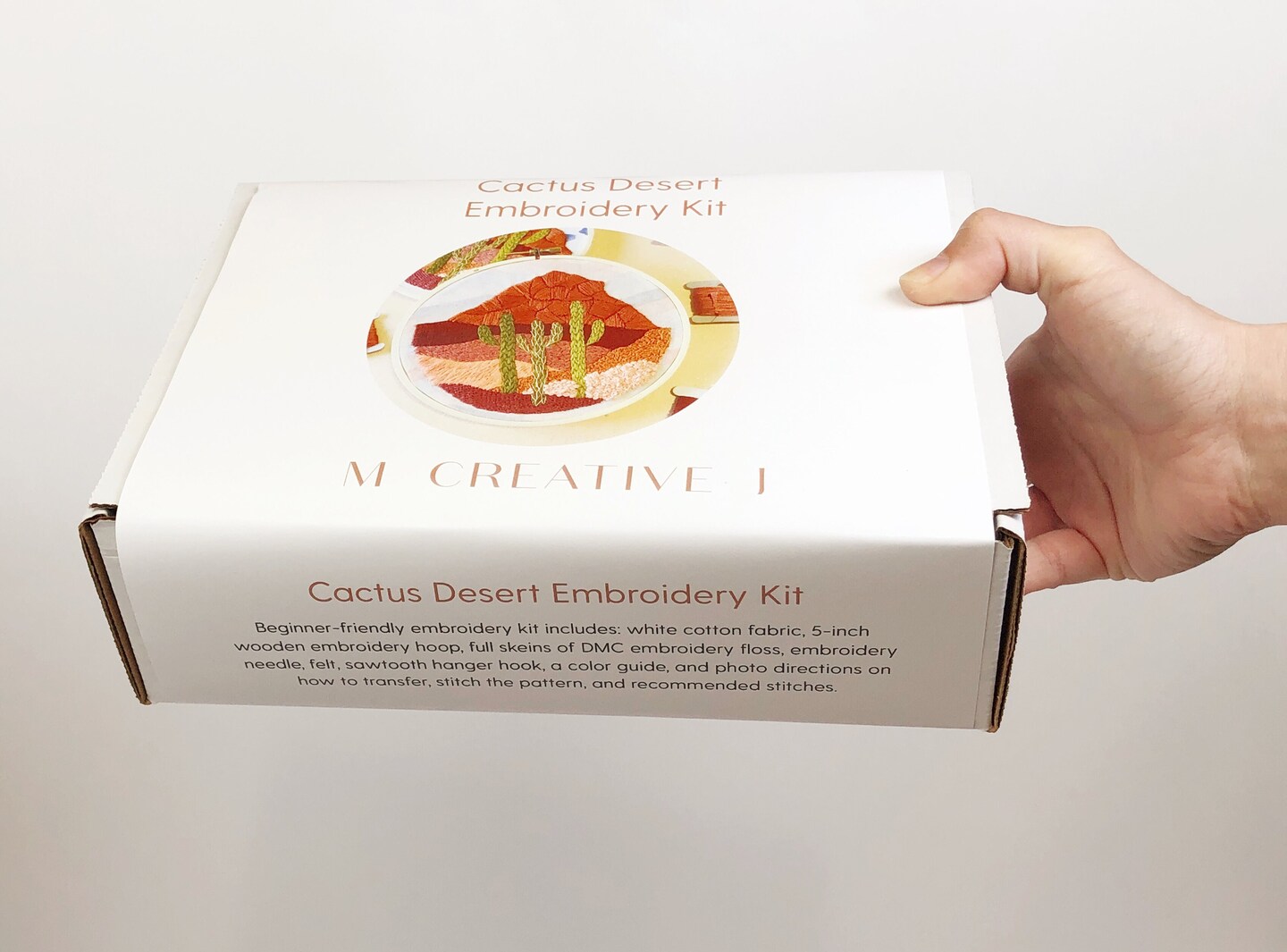 MCreativeJ Cactus Desert Landscape- Advanced Embroidery DIY Craft Kit