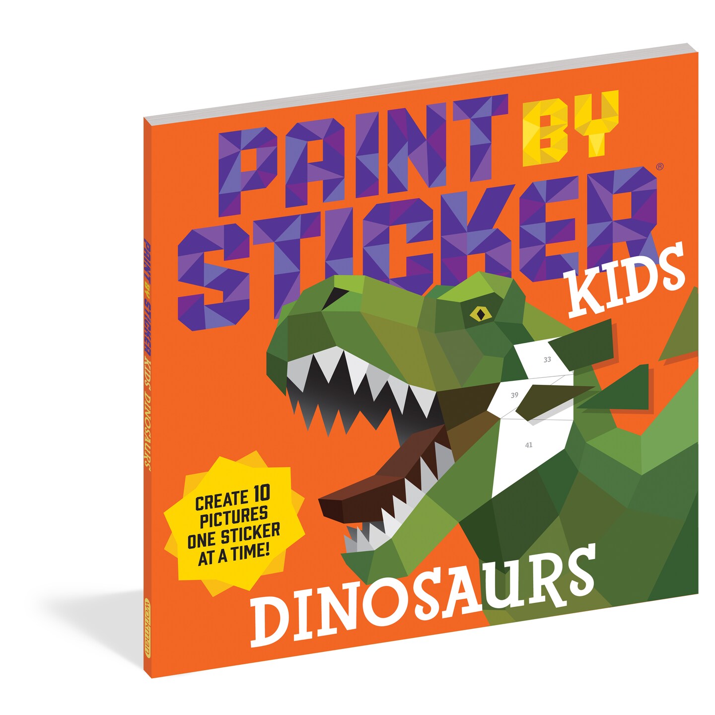 Workman Publishing, Paint by Sticker Kids Books, Dinosaurs