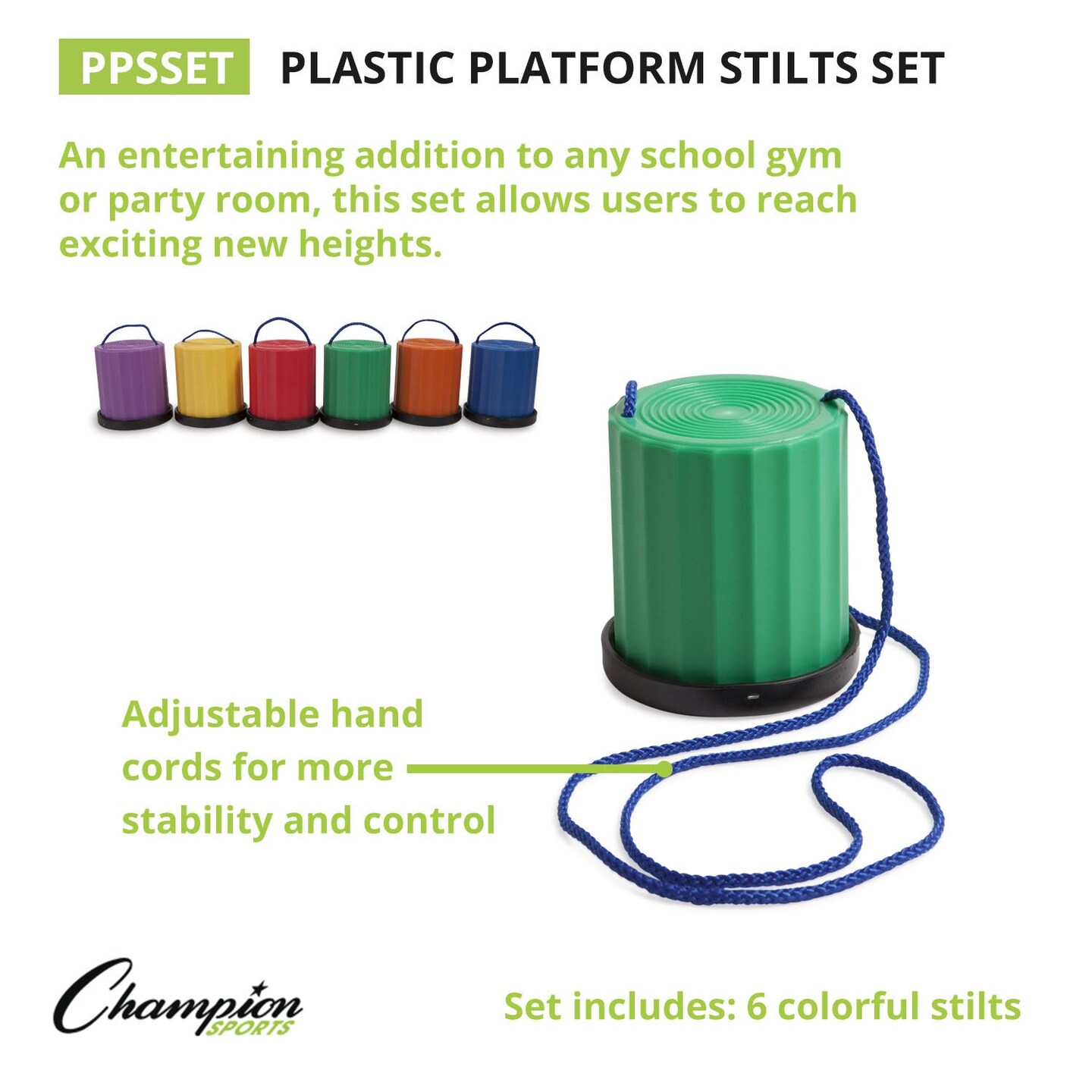 Plastic Platform Stilts, Assorted Colors, Set of 6 | Michaels