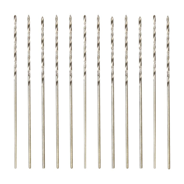 Excel Blades #76 High-Speed Twist Drill Bits, 12-Pack, Precision Micro Drills
