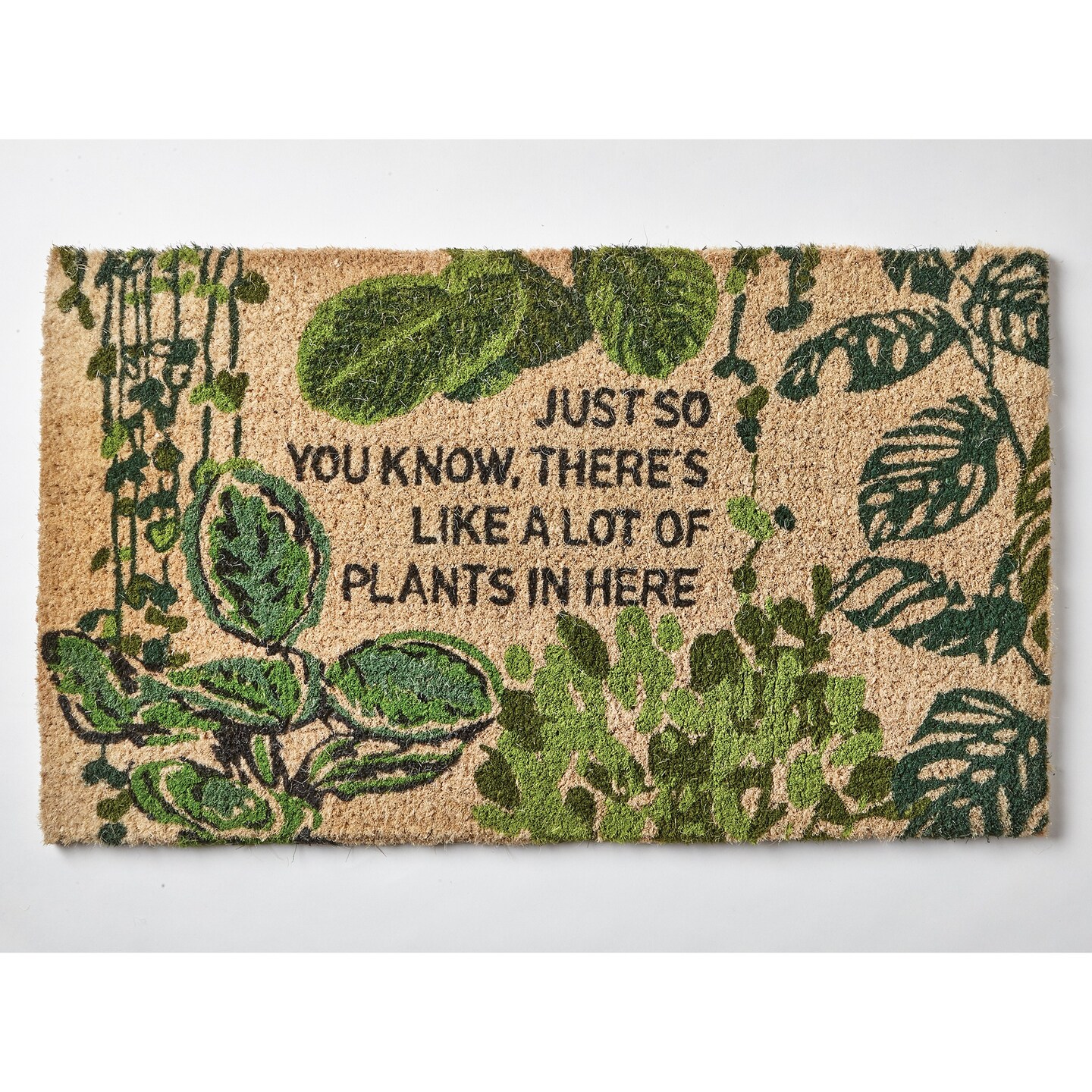 1'6" X 2'6" Lots Of Plants Coir Doormat Michaels