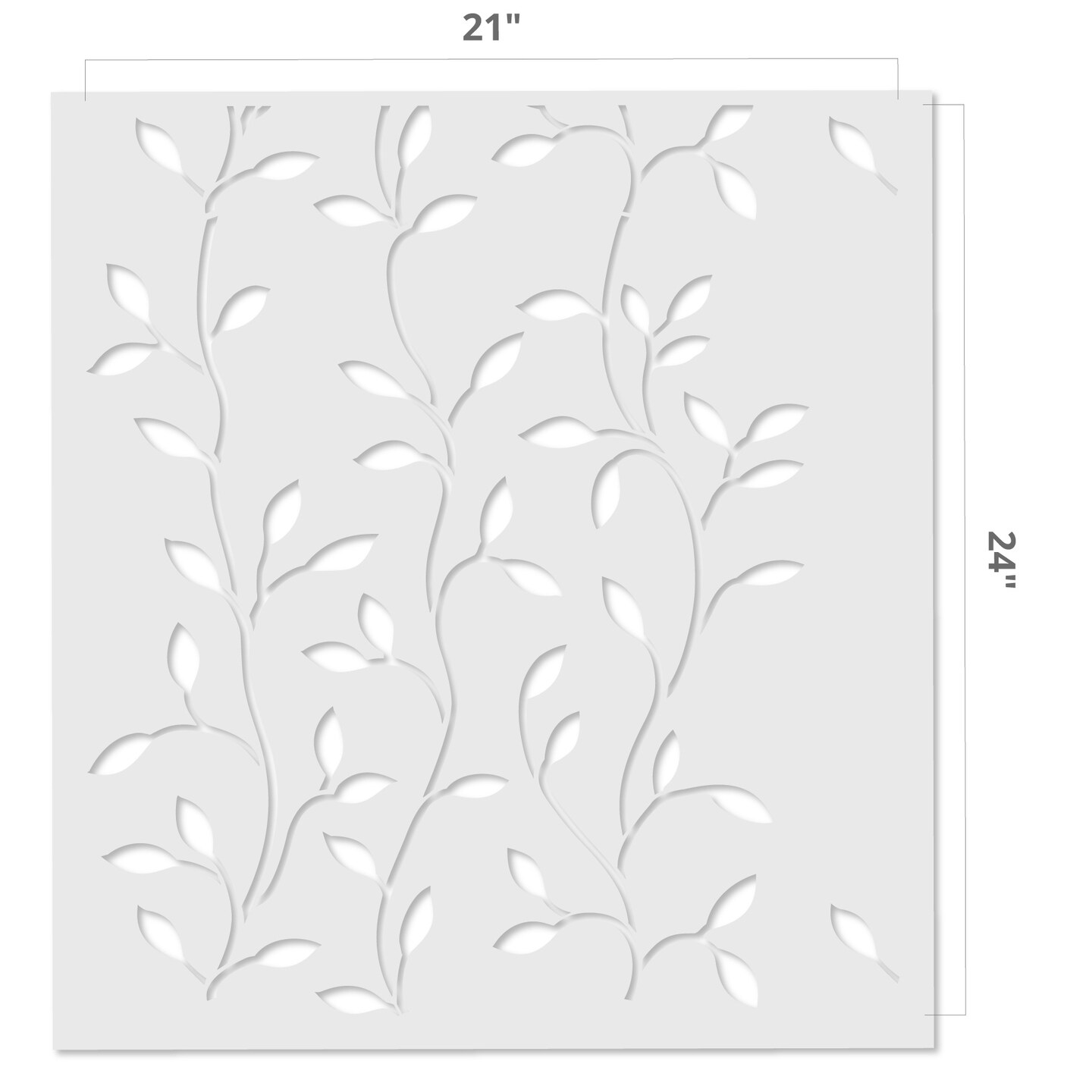 Climbing Vines Wall Stencil | 3561 by Designer Stencils | Floral Stencils | Reusable Art Craft Stencils for Painting on Walls, Canvas, Wood | Reusable Plastic Paint Stencil for Home Makeover | Easy to Use &#x26; Clean Art Stencil