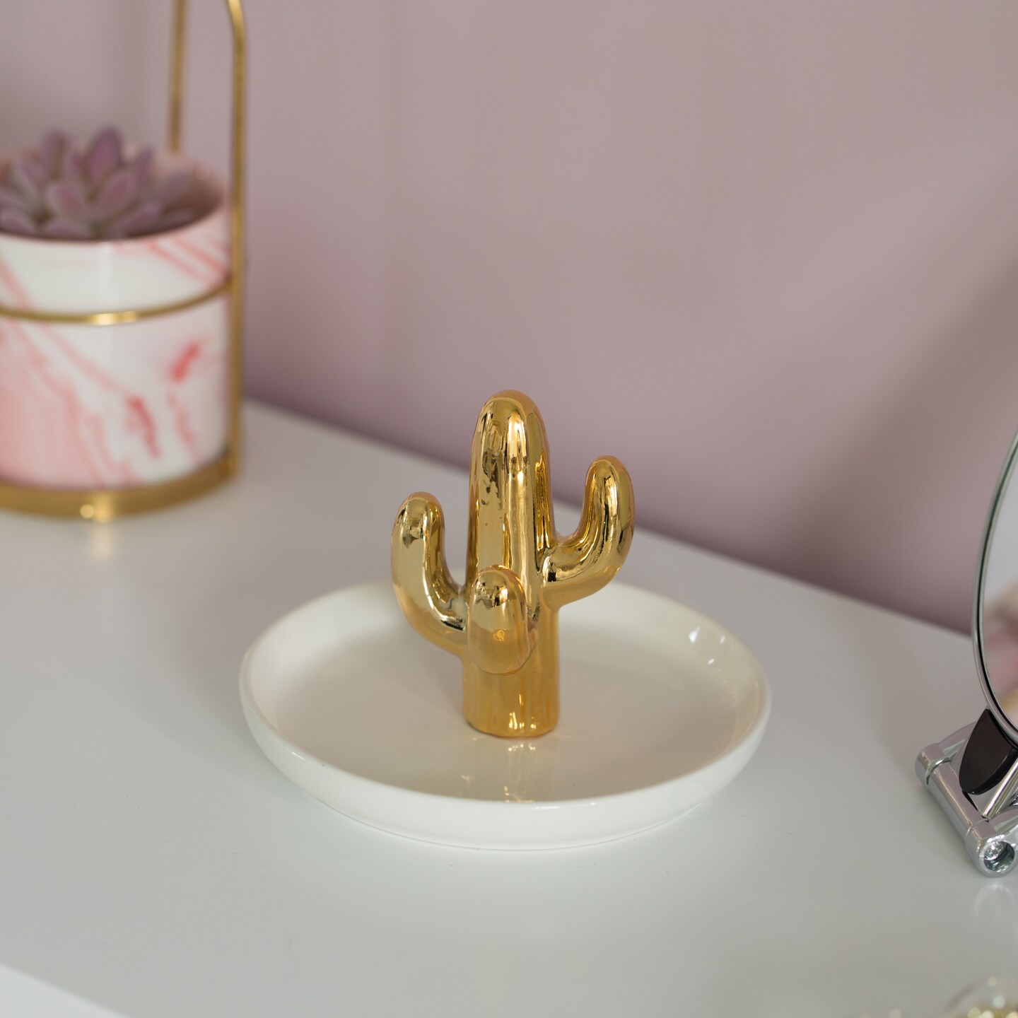 Uniquewise Jewelry Holder with Decorative Trinket Dish Organizer for Rings Earrings Bracelets and Necklaces - Ideal Gift for Christmas Birthdays Anniversaries or Special Occasion for Women