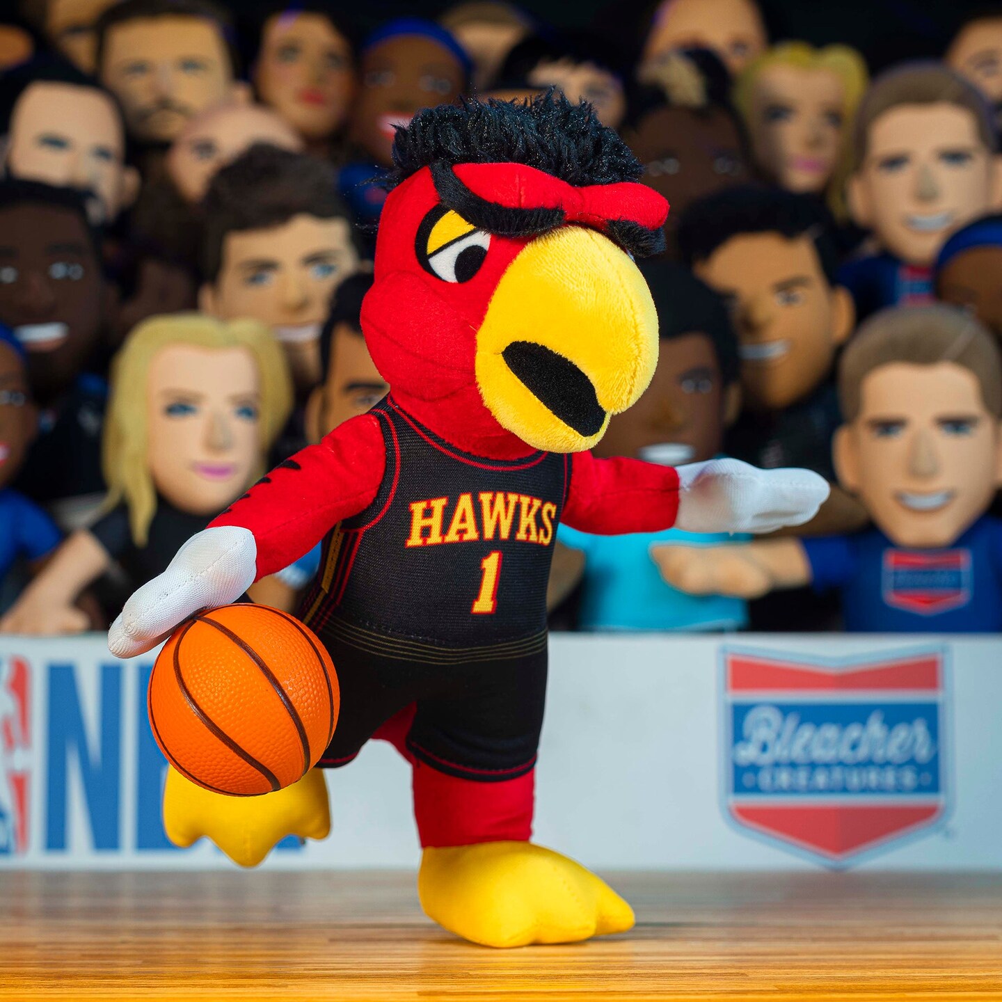 Bleacher Creatures Atlanta Hawks Mascot Harry The Hawk 10" Plush Figure (Black Statement Uniform)