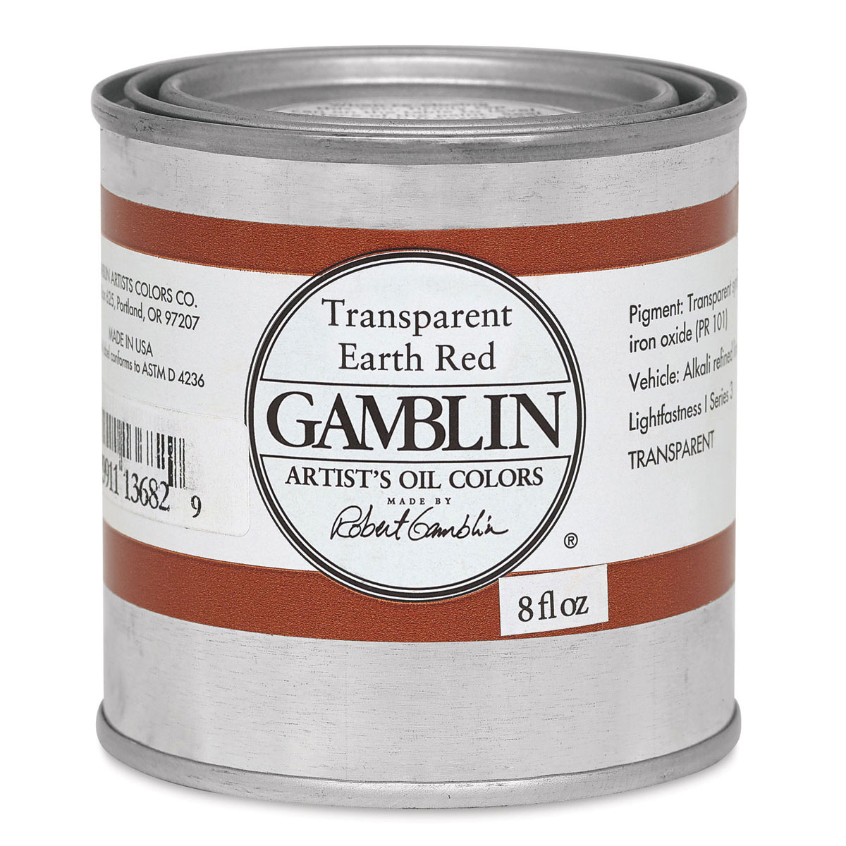 Gamblin Artist's Oil Color - Transparent Earth Red, 8 oz Can | Michaels