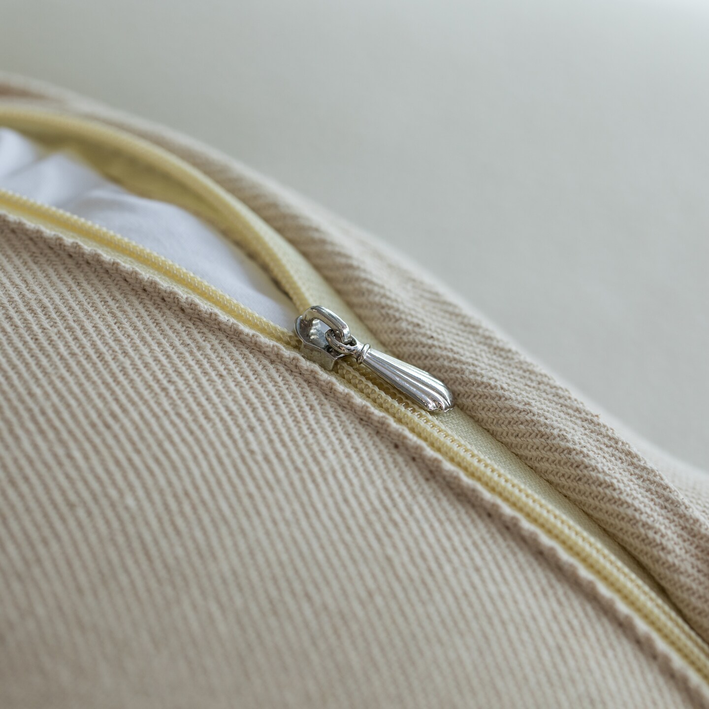 16" Handwoven Cotton Throw Pillow Cover with Boho Design and Fringed Lines