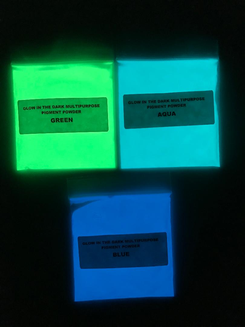 Best Glow in the Dark Pigment (set of 3 different color )