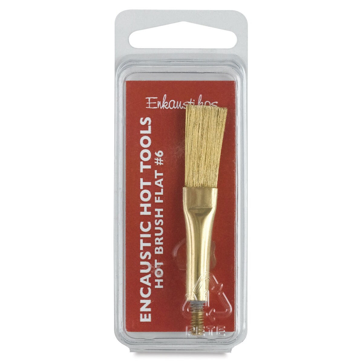 Enkaustikos Hot Brush Attachment - Flat, Size 6