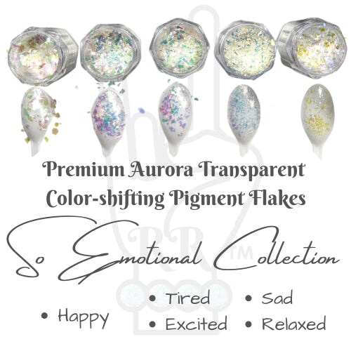 Excited Pearl Premium Color-shift Aurora Pigment Flakes TUMBLER MAKER&#x27;S CHOICE