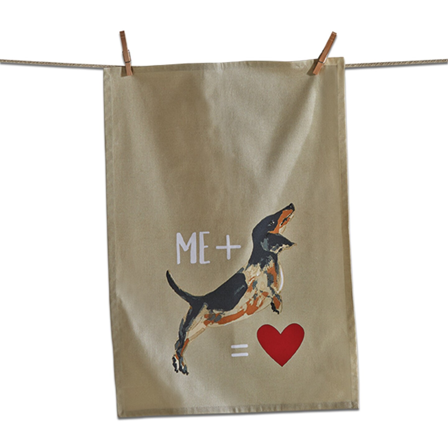 Me Plus Dog Flour Sack Dishtowel