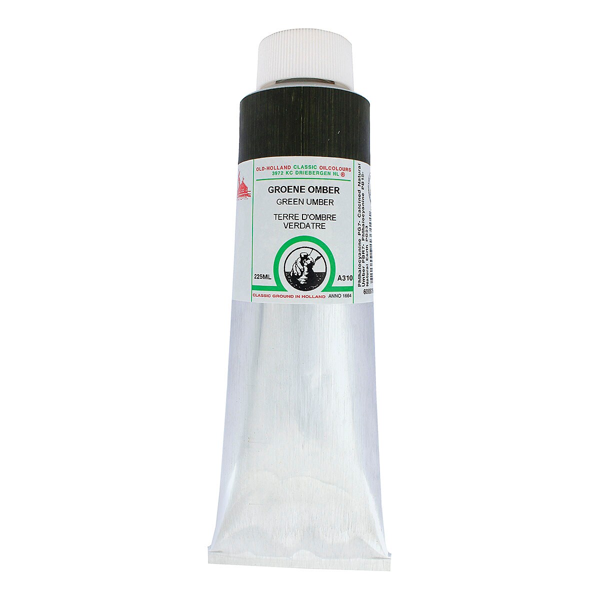 Old Holland Classic Oil Color - Green Umber, 225 ml tube