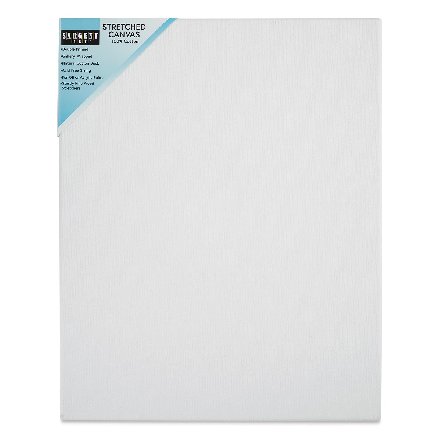 Sargent Art Stretched Cotton Canvas - 16&#x22; x 20&#x22;