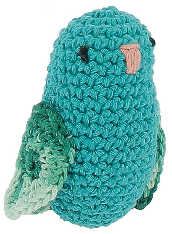 Hoooked Amigurumi DIY Kit W/Eco Barbante Yarn-Love Bird - Turquoise