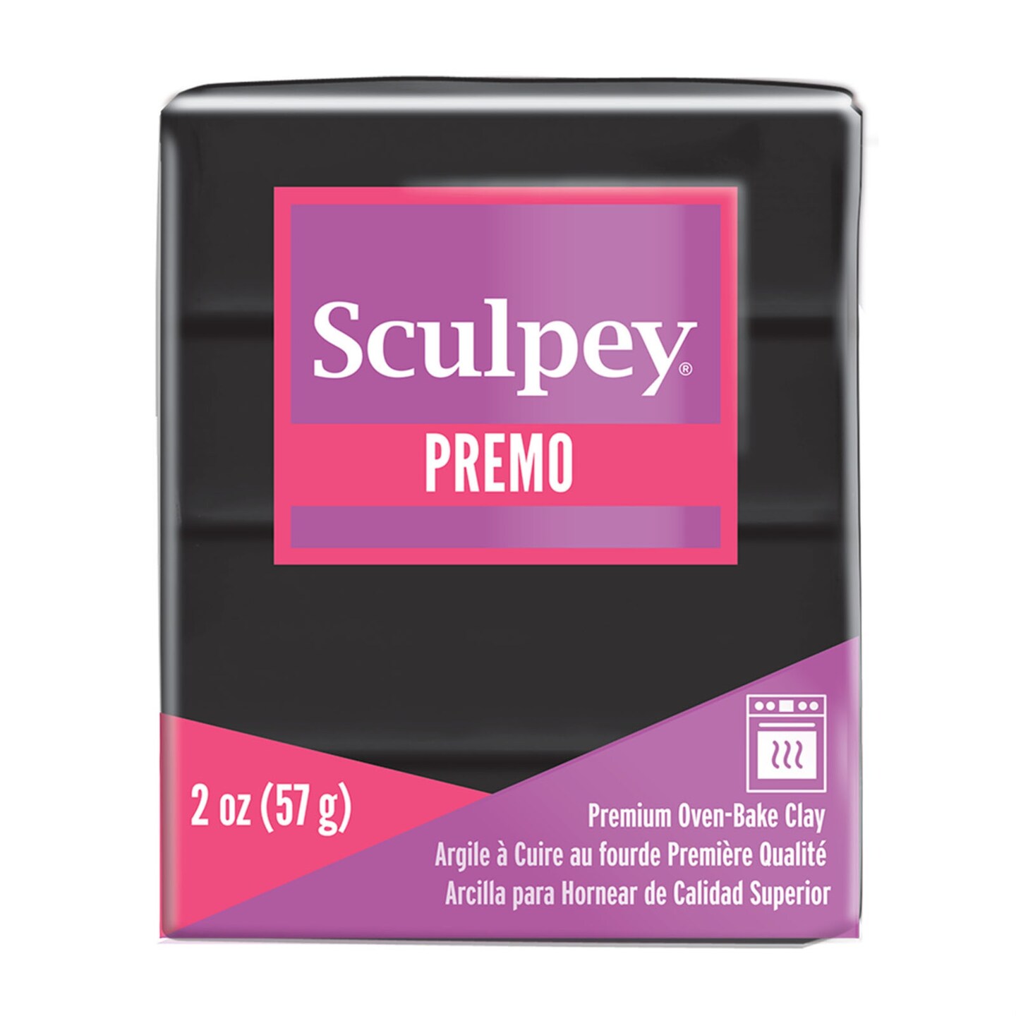 Premo! Sculpey Modeling Clay, 2 oz., Black