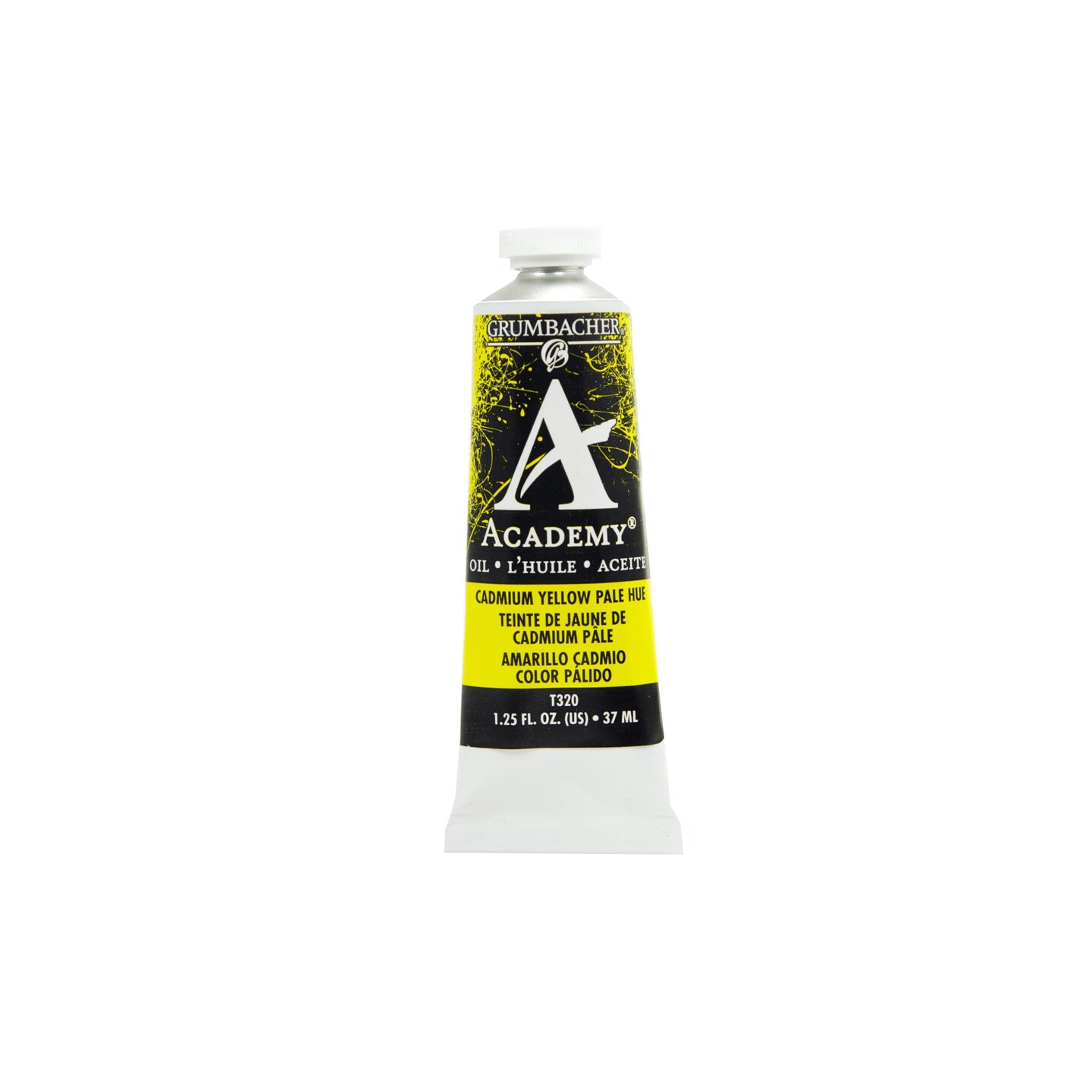 Grumbacher Academy Oil Paint, 37 ml/1.25 oz, Cadmium Yellow Pale Hue