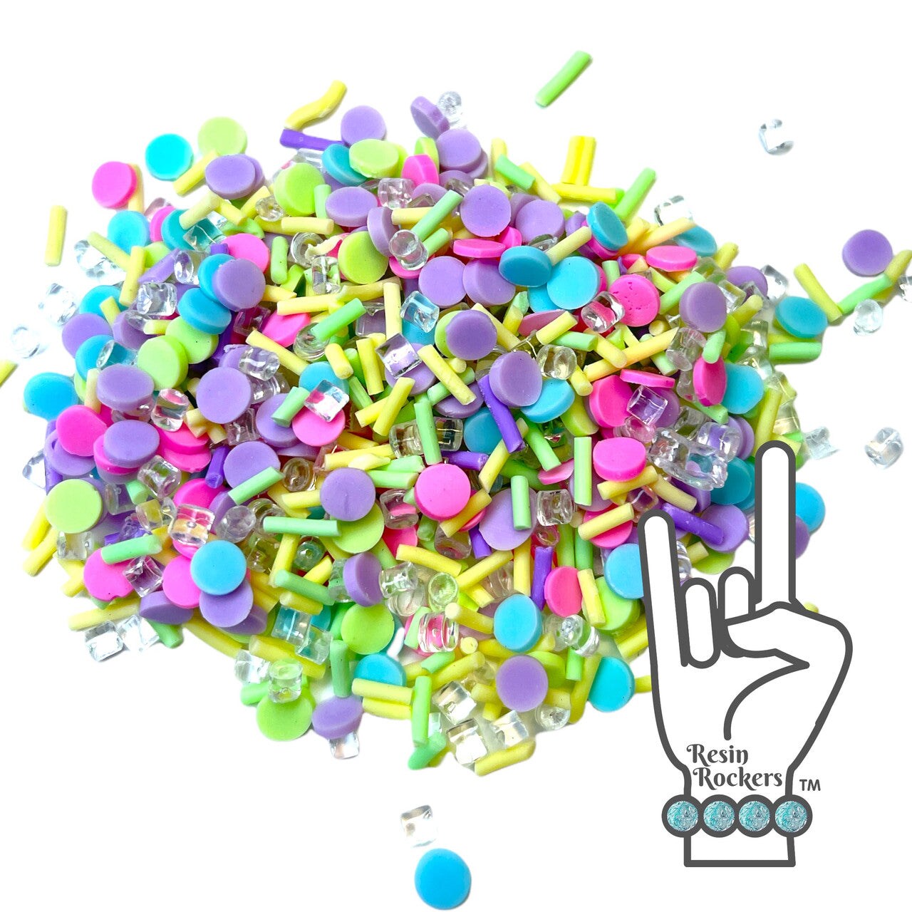 Sprinkles with Sparkle Polymer Clay Mix for Epoxy and UV Resin Art