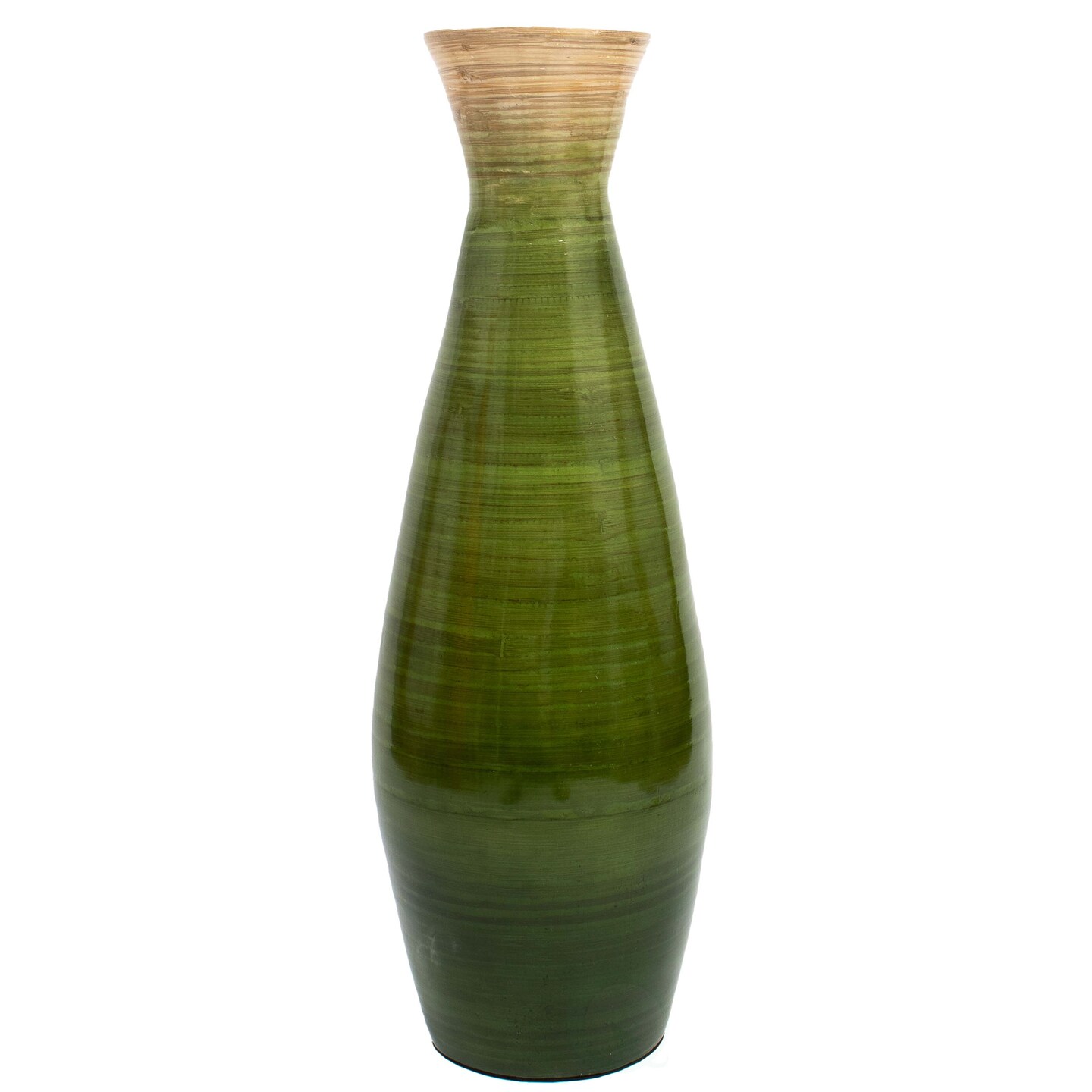 Uniquewise Classic Bamboo Floor Vase Handmade, For Dining, Living Room, Entryway, Fill Up With Dried Branches Or Flowers